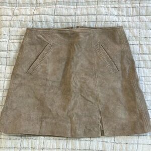 BLANKNYC Suede Leather skirt